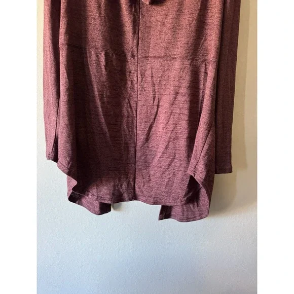 Mudd XL‎ Mauve Open Front Handkerchief Lightweight Hooded Sweater - Picture 5 of 5